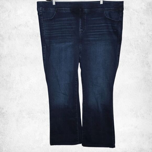 Torrid Lean Jean Slim Boot Super Soft Dark Wash Plus 4R (26) High Rise Pull-On - Picture 1 of 5